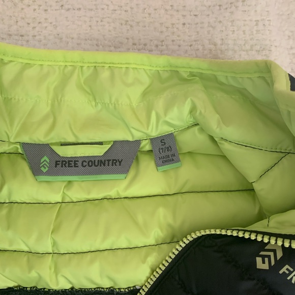 Free Country Neon Green and Black Jacket - Picture 5 of 5